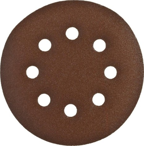 Диск на велюровой основе ЗУБР СТАНДАРТ 8 отв., р180, 125мм, 5 шт [35350-125-180]