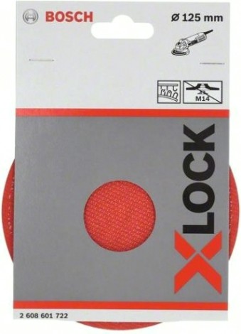 Диск опорный для УШМ BOSCH X-LOCK 125 мм (липучка) PRO [2608601722]
