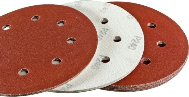 Диск шлифовальный из абразивной бумаги Sturm DWS6010-9240 180 мм, P240, 8 отв. (уп.20шт.)