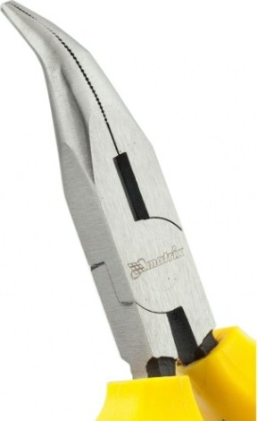 Длинногубцы диэлектрические MATRIX "Insulated" 160 мм, изогнутые, двухкомпонентные рукоятки 17472 [17472]