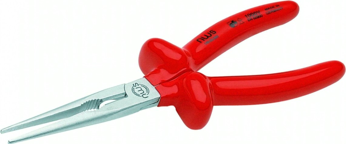 Длинногубцы диэлектрические NWS 140-43-170 покрытие Crom 1000 V, 170 мм [140-43-170]