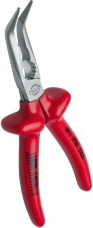 Длинногубцы изогнутые диэлектрические NWS 140-43-170 покрытие Crom, 45° 1000 V, 170 мм [141-43-170]