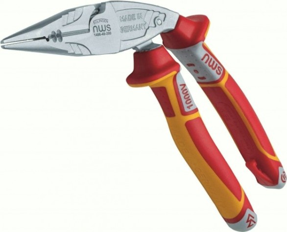 Длинногубцы изогнутые диэлектрические NWS 1406-49-VDE-200 1000 V, 200 мм Длинногубцы изогнутые диэлектрические NWS 1406-49-VDE-200 1000 V, 200 мм