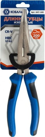 Длинногубцы изогнутые Кобальт 647-185 200 мм Длинногубцы изогнутые Кобальт 647-185 200 мм