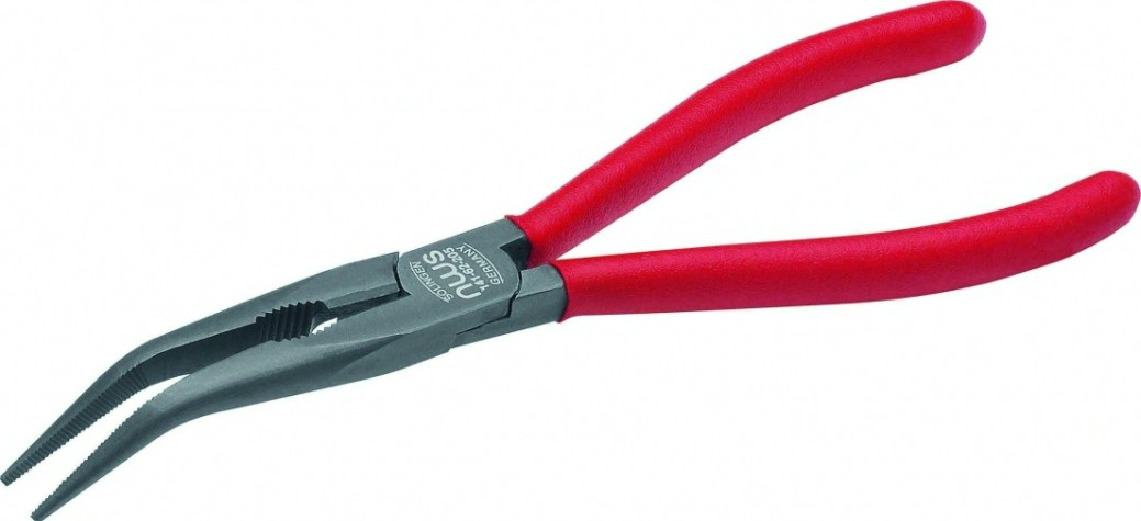 Длинногубцы изогнутые NWS 170 мм, 45° покрытие Titan Finish [141-62-170]