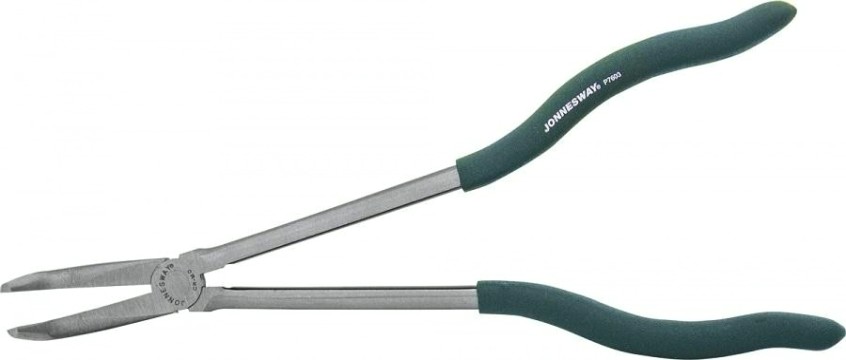 Длинногубцы JONNESWAY P7603 Утконосы удлиненные 11", загнутые (угол 90) [048338]