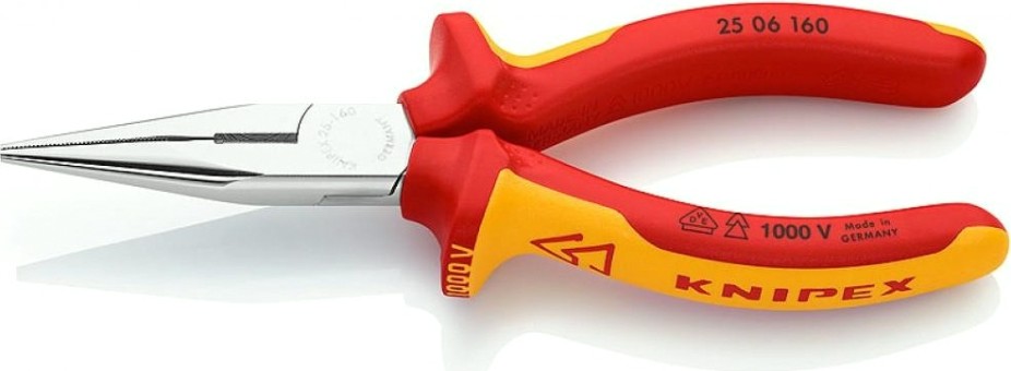 Длинногубцы KNIPEX 2506160SB 160 мм [KN-2506160SB]