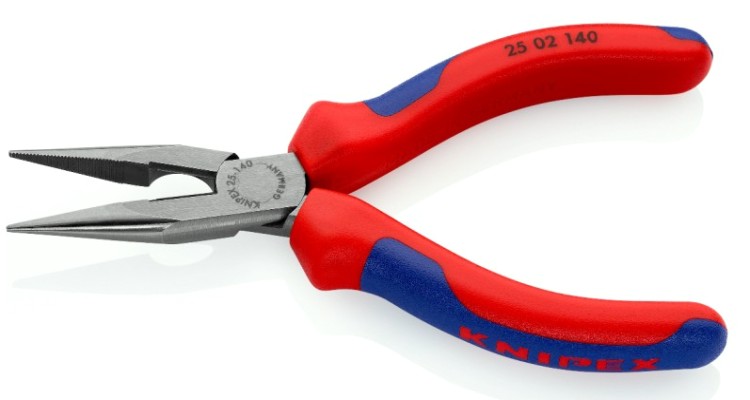 Длинногубцы KNIPEX KN-2502140SB с режущими кромками, 140 мм Длинногубцы KNIPEX KN-2502140SB с режущими кромками, 140 мм