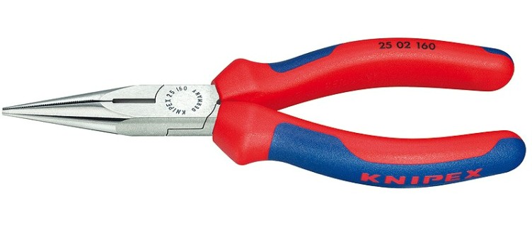 Длинногубцы KNIPEX KN-2502160SB с режущими кромками, 160 мм Длинногубцы KNIPEX KN-2502160SB с режущими кромками, 160 мм