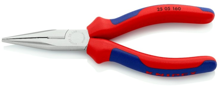 Длинногубцы KNIPEX KN-2505160SB с режущими кромками, 160 мм Длинногубцы KNIPEX KN-2505160SB с режущими кромками, 160 мм