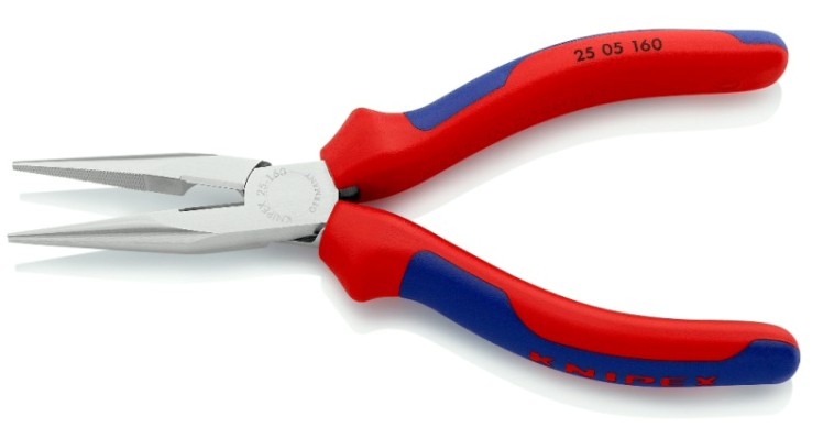 Длинногубцы KNIPEX KN-2505160SB с режущими кромками, 160 мм Длинногубцы KNIPEX KN-2505160SB с режущими кромками, 160 мм