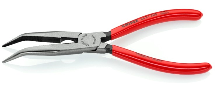 Длинногубцы KNIPEX KN-2621200SB с режущими кромками, губки 40°, 200 мм Длинногубцы KNIPEX KN-2621200SB с режущими кромками, губки 40°, 200 мм