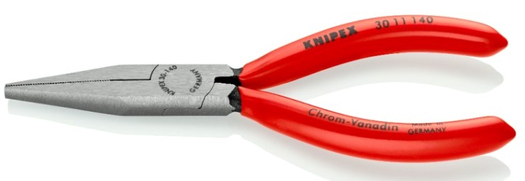 Длинногубцы KNIPEX KN-3011140SB плоские рифленные губки 42 мм, длина 140 мм Длинногубцы KNIPEX KN-3011140SB плоские рифленные губки 42 мм, длина 140 мм