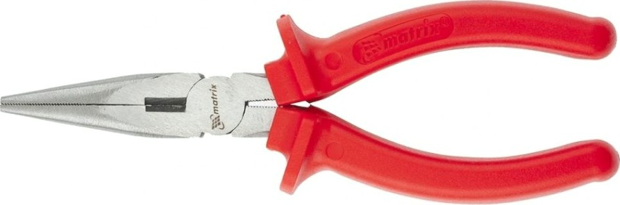 Длинногубцы MATRIX "Econom" 160 мм, пластмассовые рукоятки 17192 [17192]