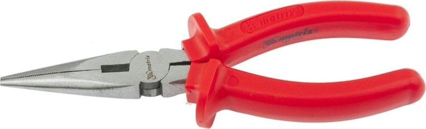 Длинногубцы MATRIX "Econom" 180 мм, пластмассовые рукоятки 17193 [17193]