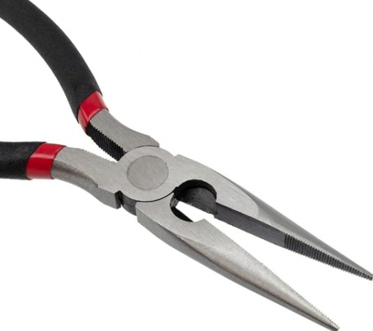 Длинногубцы REXANT 12-4619-1 200 мм, обливные рукоятки Длинногубцы REXANT 12-4619-1 200 мм, обливные рукоятки