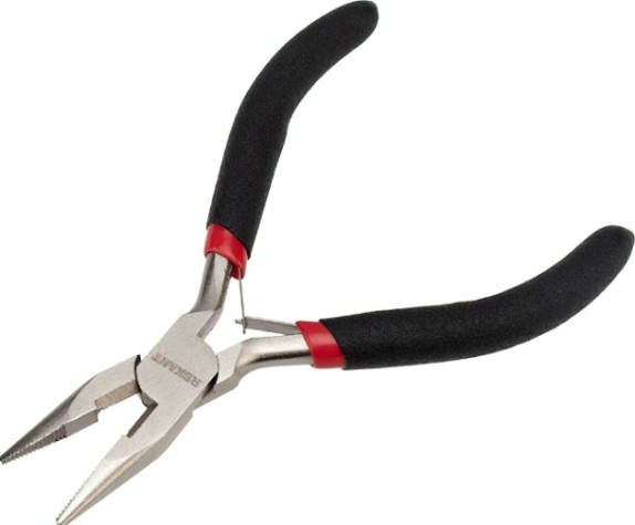 Длинногубцы REXANT Мини 120 мм авторазжим, обливные рукоятки [12-4604]