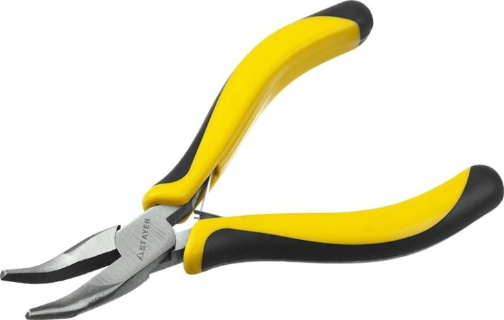 Длинногубцы STAYER TOPGrip изогнутые 2218-3, 120мм [2218-3_z02]