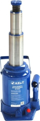 Домкрат бутылочный AE&T 20 т двухштоковый Т02020 [T02020]