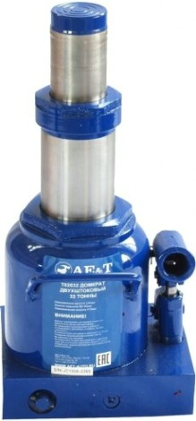 Домкрат бутылочный AE&T 32 т двухштоковый Т02032 [T02032]