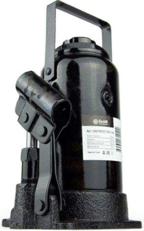 Домкрат бутылочный БелАК 12 тонн TUV 2 клапана, 205/405 мм (БАК.00033) [БАК.00033]