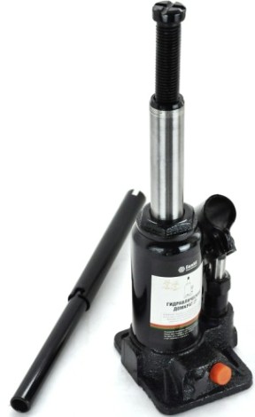 Домкрат бутылочный БелАК 2 тонны TUV 2 клапана, 145/290 мм (БАК.00026) [БАК.00026]