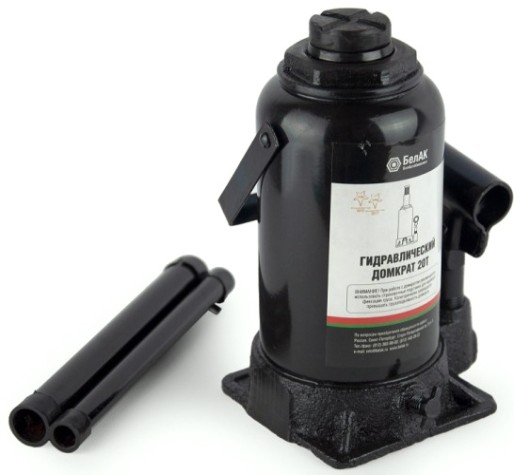 Домкрат бутылочный БелАК 20 тонн 210/405 мм (БАК.00049) [БАК.00049]