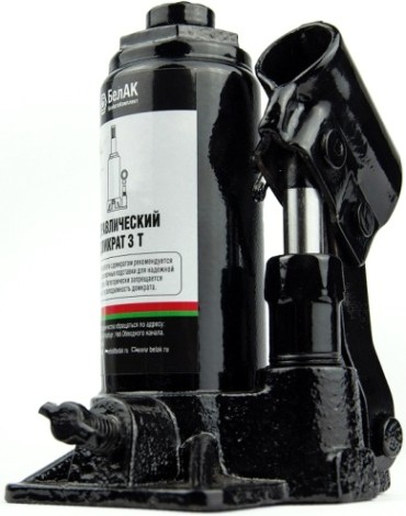 Домкрат бутылочный БелАК 3 тонны 145/285 мм (БАК.00040) [БАК.00040]
