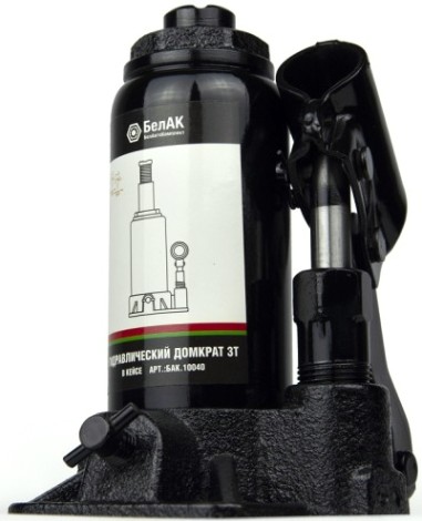 Домкрат бутылочный БелАК 3 тонны в кейсе, 145/285 мм (БАК.10040) [БАК.10040]
