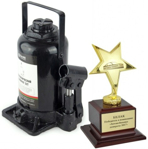 Домкрат бутылочный БелАК 32 тонн 215/425 мм (БАК.00050) [БАК.00050]