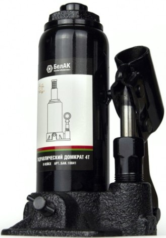 Домкрат бутылочный БелАК 4 тонны в кейсе, 165/340 мм (БАК.10041) [БАК.10041]