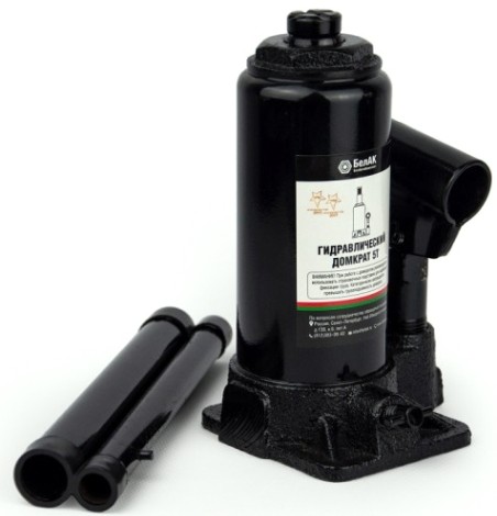 Домкрат бутылочный БелАК 5 тонн 185/365 мм (БАК.00042) [БАК.00042]