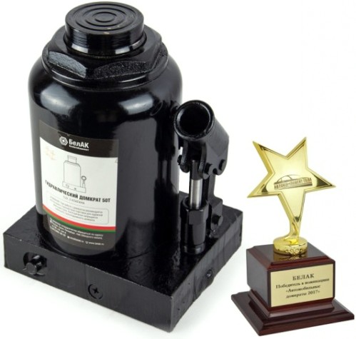 Домкрат бутылочный БелАК 50 тонн TUV 2 клапана, 250/415 мм (БАК.00038) [БАК.00038]