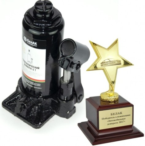 Домкрат бутылочный БелАК 6 тонн в кейсе, 175/355 мм (БАК.10043) [БАК.10043]