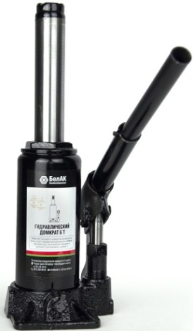 Домкрат бутылочный БелАК 6 тонн в кейсе, 175/355 мм (БАК.10043) [БАК.10043]