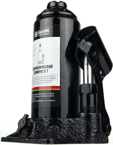 Домкрат бутылочный БелАК 6 тонн в кейсе, 175/355 мм (БАК.10043) [БАК.10043]