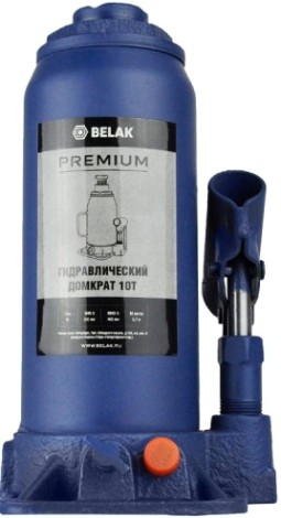 Домкрат бутылочный BELAK PREMIUM гидравлический 10т BAK.30016 [BAK.30016]