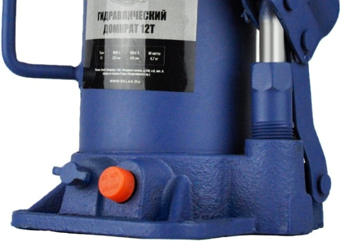 Домкрат бутылочный BELAK PREMIUM гидравлический 12т BAK.30017 [BAK.30017]