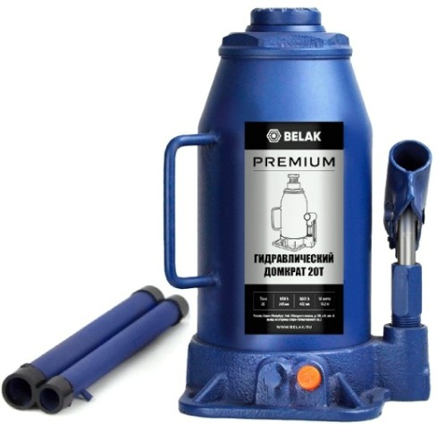 Домкрат бутылочный BELAK PREMIUM гидравлический 20т BAK.30020 [BAK.30020]
