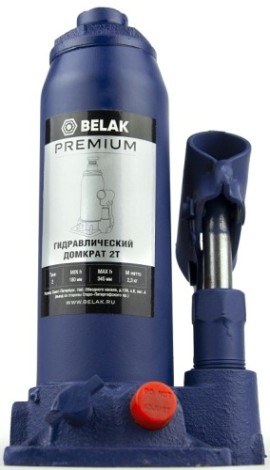 Домкрат бутылочный BELAK PREMIUM гидравлический 2т BAK.30010 [BAK.30010]