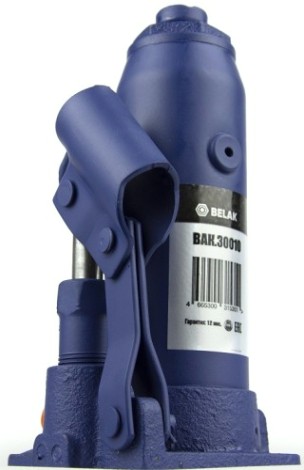 Домкрат бутылочный BELAK PREMIUM гидравлический 2т BAK.30010 [BAK.30010]