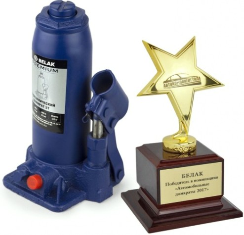 Домкрат бутылочный BELAK PREMIUM гидравлический 3т BAK.30011 [BAK.30011]