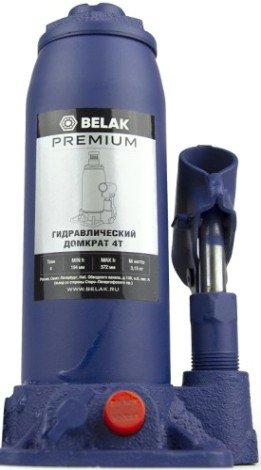 Домкрат бутылочный BELAK PREMIUM гидравлический 4т BAK.30012 [BAK.30012]