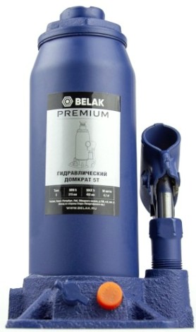 Домкрат бутылочный BELAK PREMIUM гидравлический 5т BAK.30013 [BAK.30013]