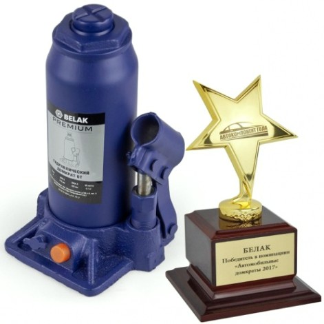 Домкрат бутылочный BELAK PREMIUM гидравлический 6т BAK.30014 [BAK.30014]