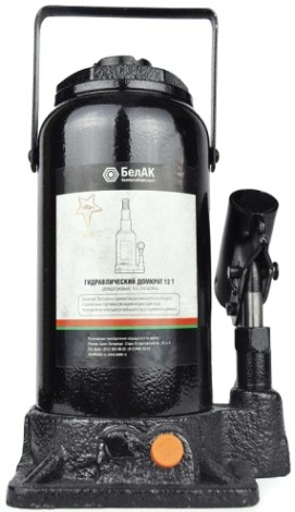 Домкрат бутылочный двухштоковый БелАК 12 тонн 220/460 мм (БАК.20046) [БАК.20046]