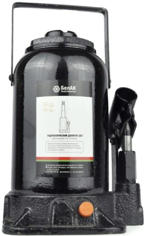 Домкрат бутылочный двухштоковый БелАК 20 тонн 235/485 мм (БАК.20049) [БАК.20049]