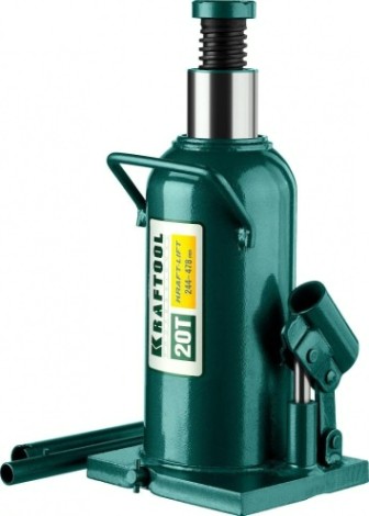 Домкрат бутылочный KRAFTOOL "Kraft-Lift" гидравлический сварной, 20т, 244-478мм, 43462-20 [43462-20_z01]