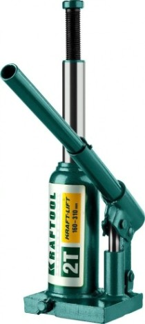 Домкрат бутылочный KRAFTOOL "Kraft-Lift" гидравлический сварной, 2т, 160-310мм, 43462-2 [43462-2_z01]