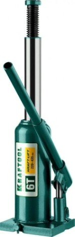 Домкрат бутылочный KRAFTOOL "Kraft-Lift" гидравлический сварной, 6т, 220-435мм, 43462-6 [43462-6_z01]